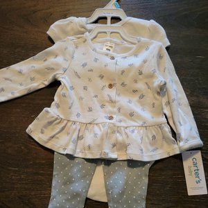 Carters 3 piece "Little wild Flower" Set